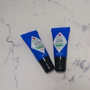 2 Jack Black Intense Therapy Lip Balm Natural Mint SPF 25 Mini Travel Size .1 Oz